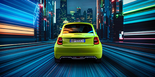 Abarth 500e rear