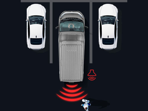 BLIND SPOT ASSIST + REAR CROSS PATH DETECTION (AVAILABLE ON PREMIUM OPTION PACK)